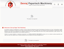 Tablet Screenshot of papermachineindia.com